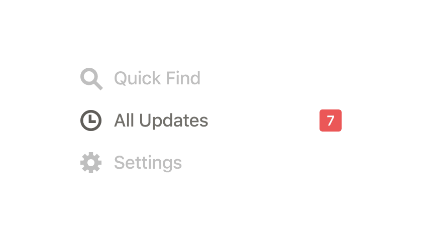 Una captura de pantalla que muestra 7 notificaciones en la sección «Modificaciones» de Notion