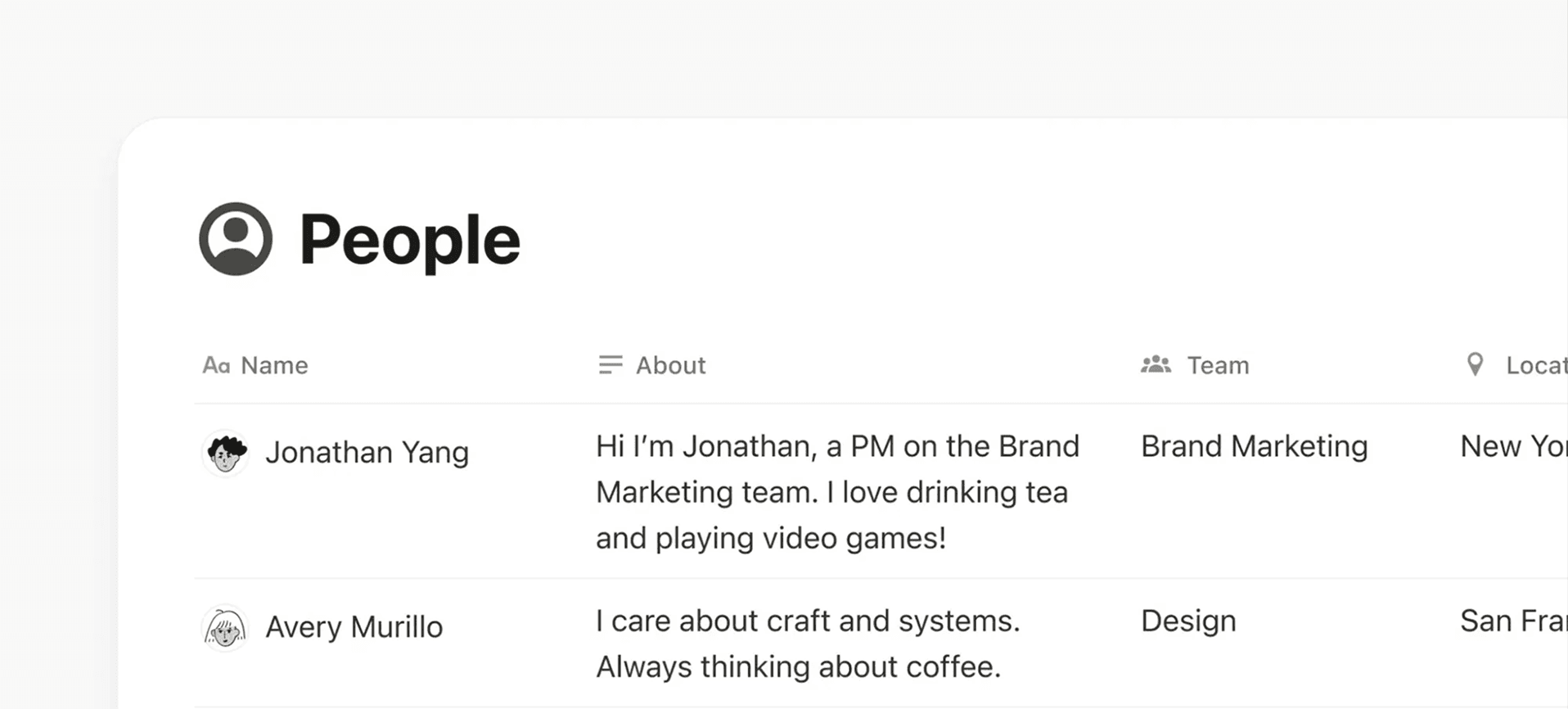 도움말 센터: 사람 디렉토리 히어로