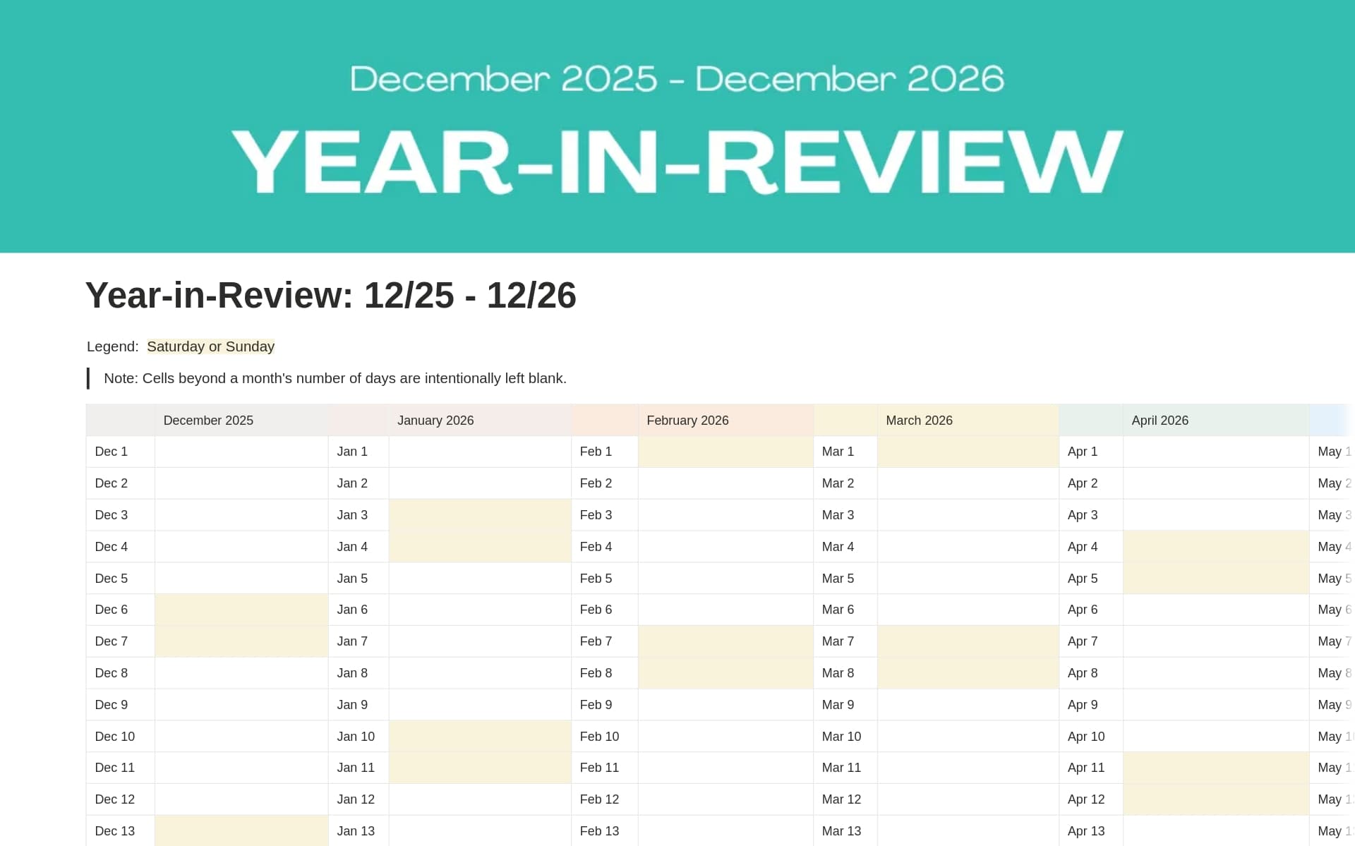 NotionによるSystems to build your best selfコレクションのスクリーンショット