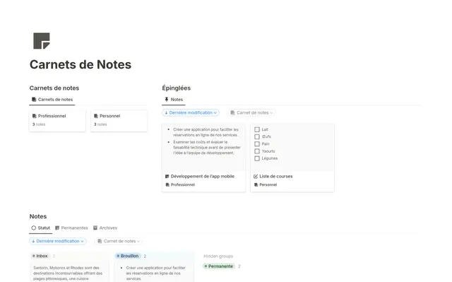 Carnets de Notes